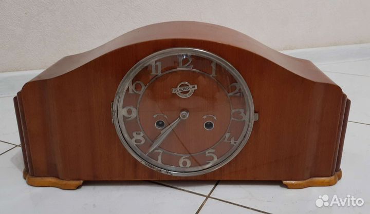 Настольные каминные часы очз