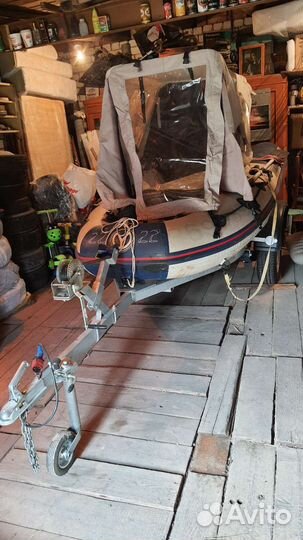 Лодка пвх с мотором и прицепом