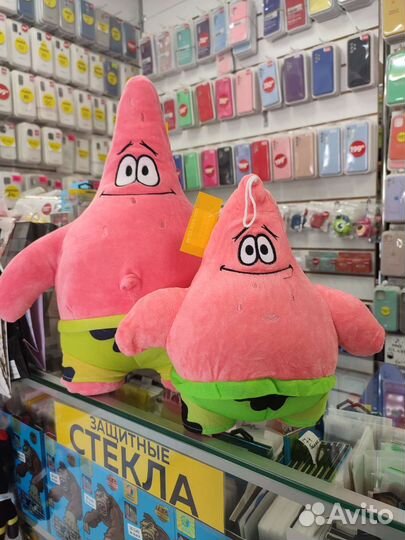 Патрик звезда мягкая игрушка из мультика