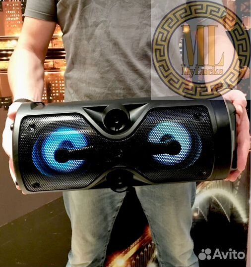 Колонка Бумбокс Bluetooth/USB/SD/FM +Jack 6.3