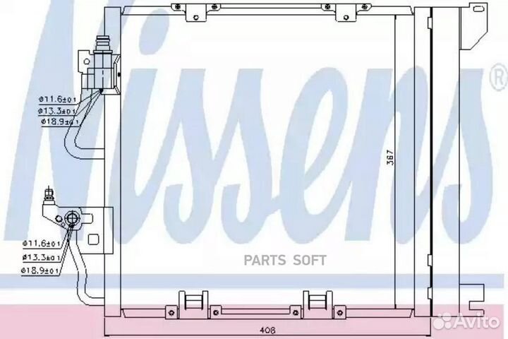 Радиатор кондиционера opel astra (2004) 1.7 cdti