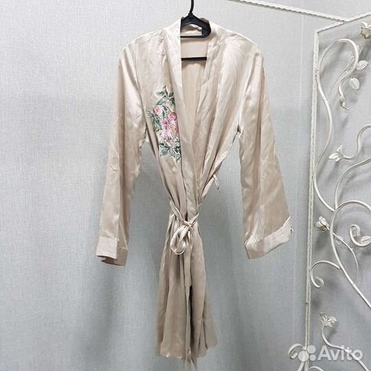 Халатик шелковый кимоно