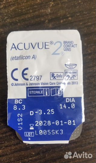 Контактные линзы acuvue