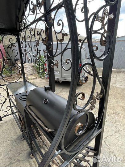 Гриль-барбекю-3мм. № 0561/344 с навесом и мангалом