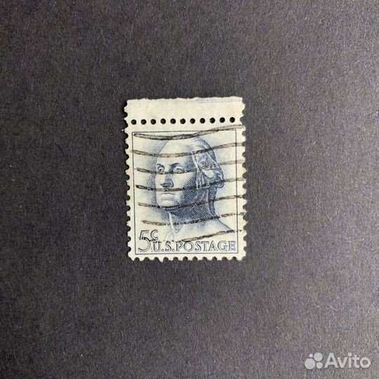 Марка USA - Вашингтон, выпуск 1962 года - 5 центов