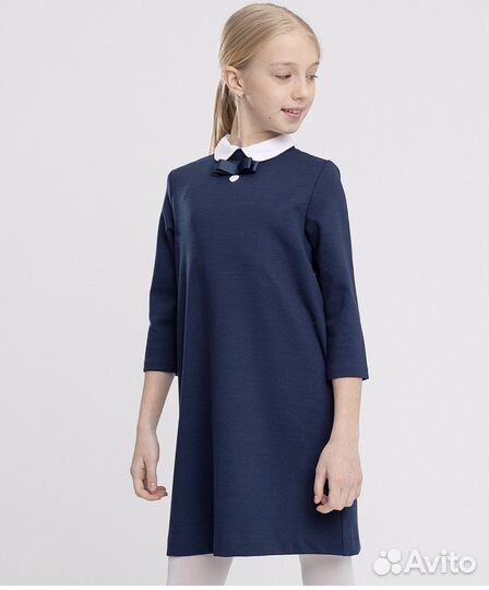 Школьная форма для девочки 122 128 темно синяя