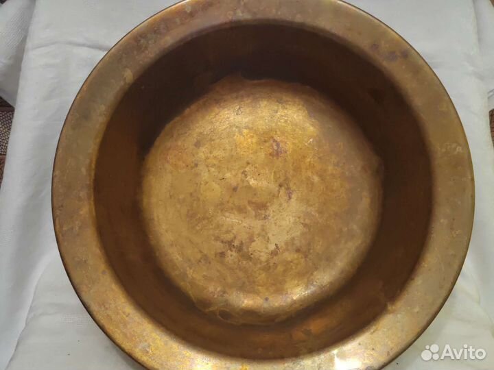 Латунный таз