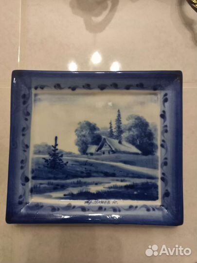 Плакетки.Гжель.фарфор