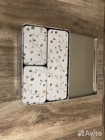 Набор жестяных контейнеров flaten lkea