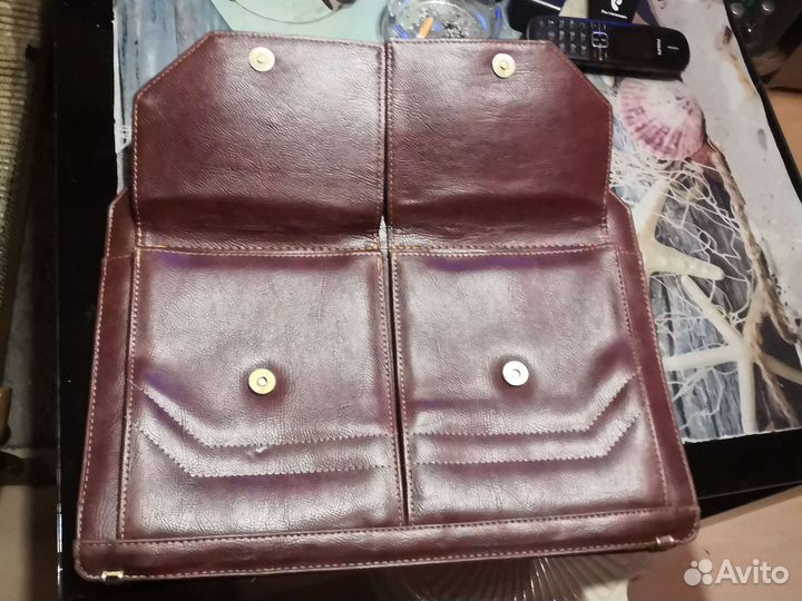 Мужской кожаный портфель бу