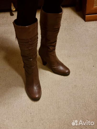 Сапоги зимние 38р. натуральная кожа, мех A&D