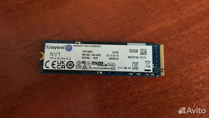 SSD NVMe 500Gb Kingston NV1