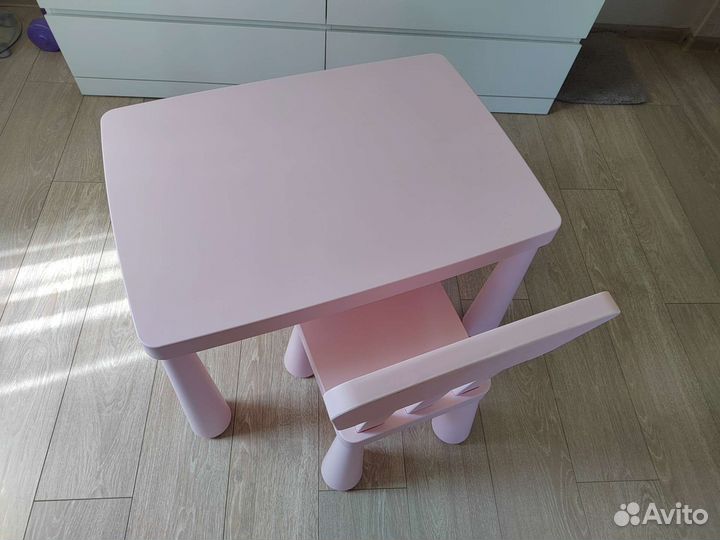 Детский стол и стул IKEA