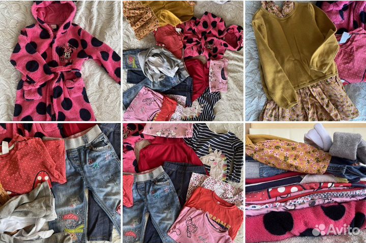 Пакет одежда на девочку 92-104