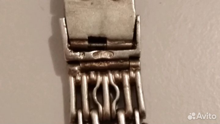 Браслет для часов СССР серебро 875 проба