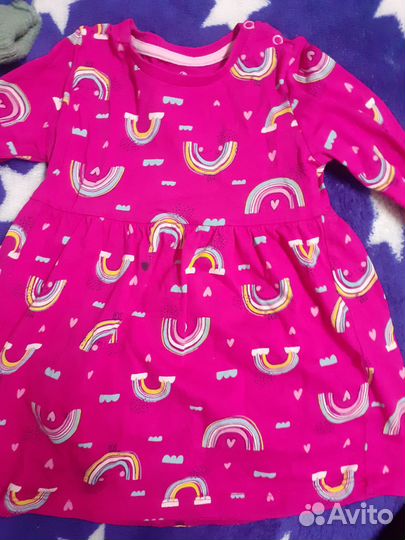 Одежда на девочку 74-80 пакетом