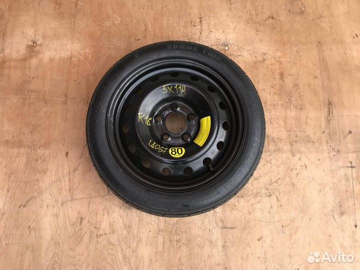 Запасное колесо докатка запаска 125/80 R16 5x114