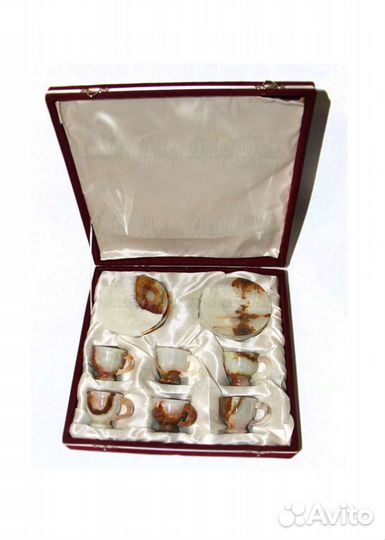 Кофейный набор 6 персон из оникса