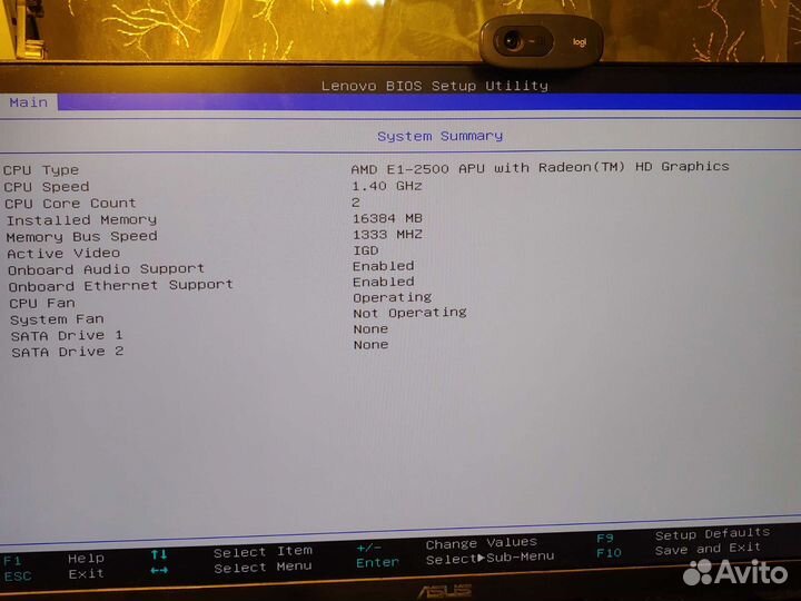 Материнская плата с процессором AMD E1-2500 и бп