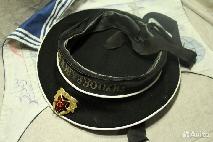 Безкозырка Тихоокеанский флот. СССР и гюйс 1981