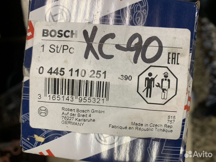 Форсунка Volvo XC90 0445110251