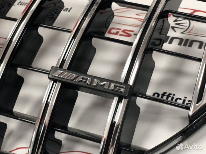 Решетка Mercedes GLE-Coupe c292 GT style хром+AMG