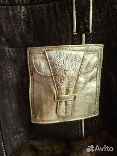 Дубленка натуральная женская 42 44 Франция