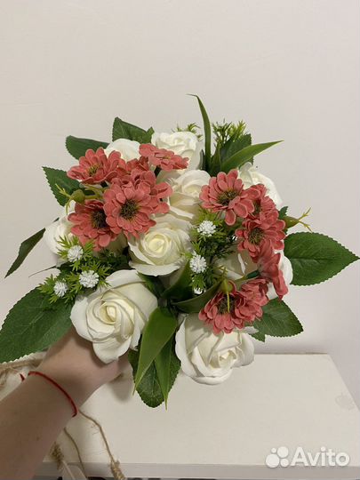 Букет из мыльных цветов