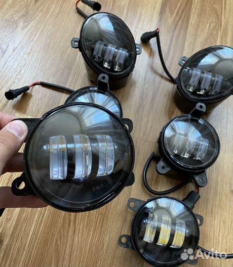 Туманки LED на Весту,Приору,Гранту, двухрежимные