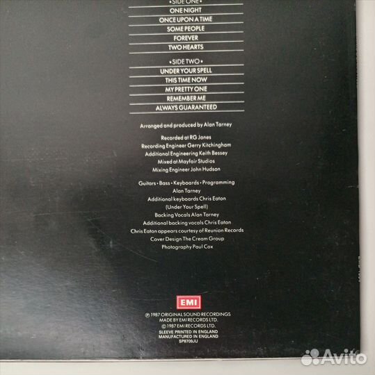 LP Cliff Richard–Always Guaranteed/ UK 1987