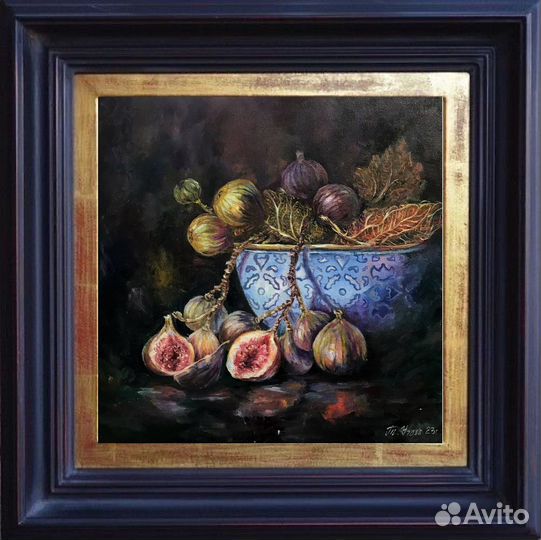 Картина маслом натюрморт фрукты