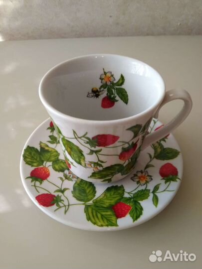 Чайный бокал с блюдцем. Дулево