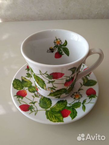 Чайный бокал с блюдцем. Дулево