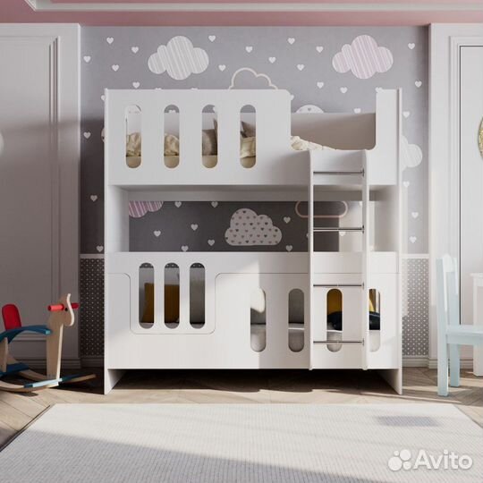 Детская двухярусная кроватка от производителя