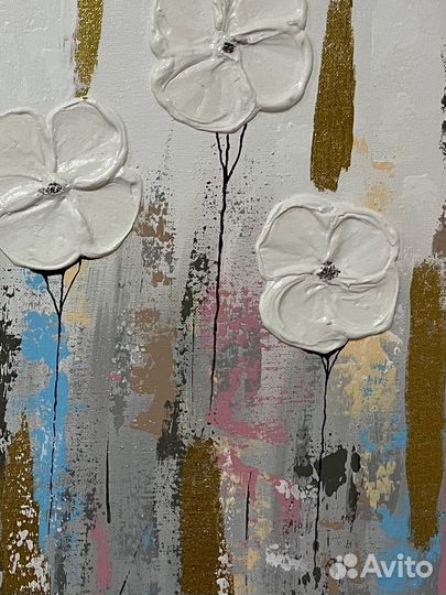 Картина акрилом хлопок