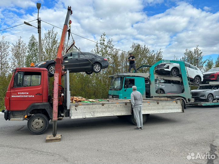 Услуги манипулятора эвакуатора монтажная корзина