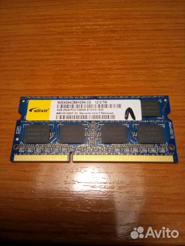 Оперативная память для ноутбука 4GB2Rx8 PC3-10600S