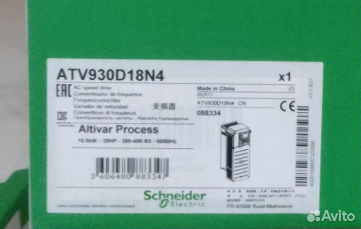 Преобразователь Schneider Electric ATV930D18N4