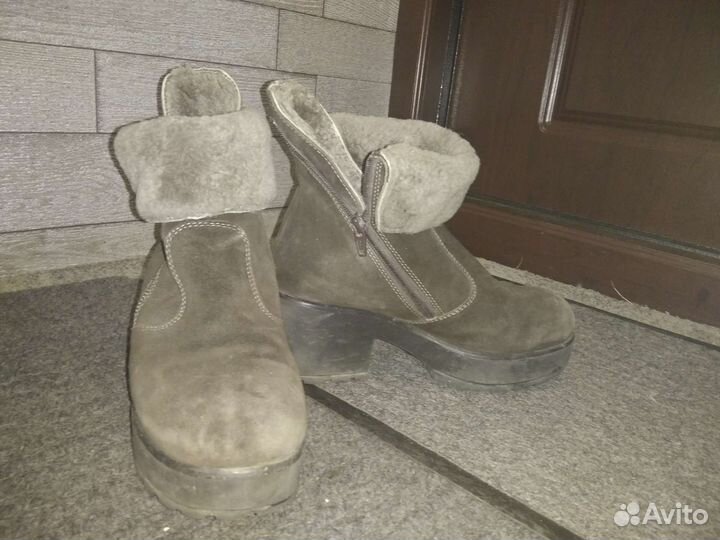 Полуботинки зимние женские