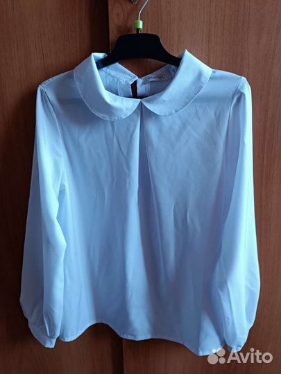 Блузка белая для девочки 146