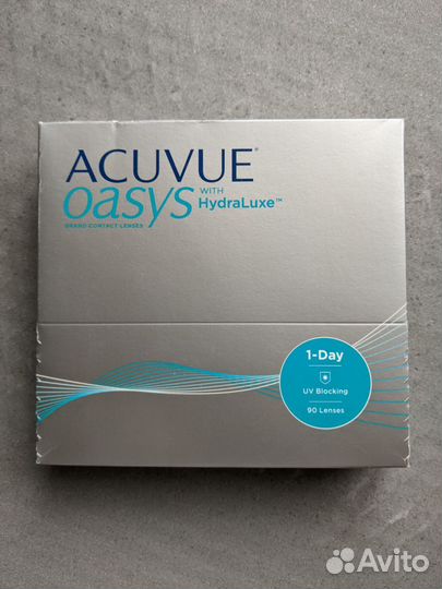 Линзы acuvue oasys 1 day with hydraluxe 90 шт