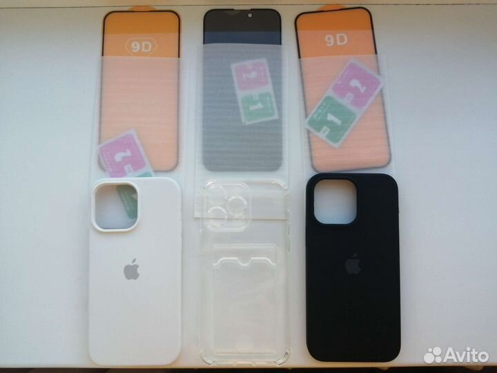 Чехол на iPhone 14 pro max и защитное стекло