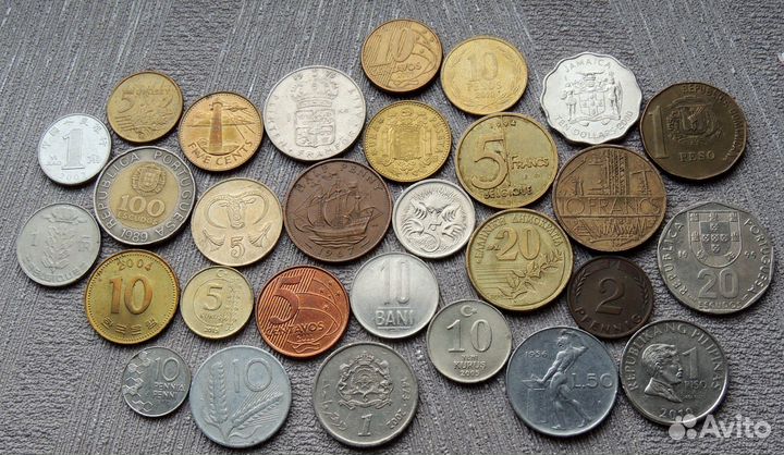 Иностранные монеты 2-х категорий