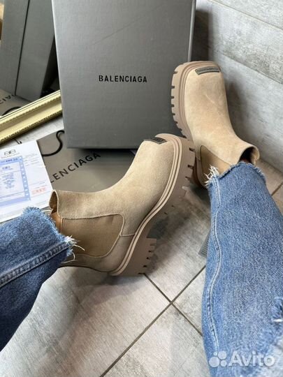 Balenciaga сапоги челси женские