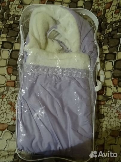 Зимний конверт на выписку