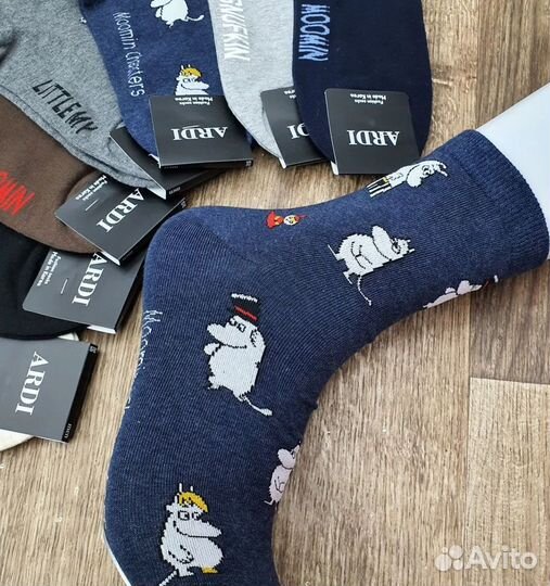 Носки мужские Муми-тролли (Южная Корея)