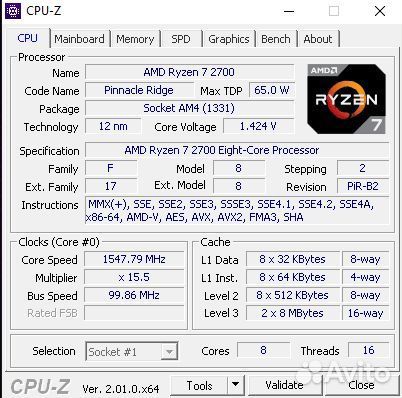 Игровой компьютер Ryzen 7 2700/Rx580 8gb/16gb