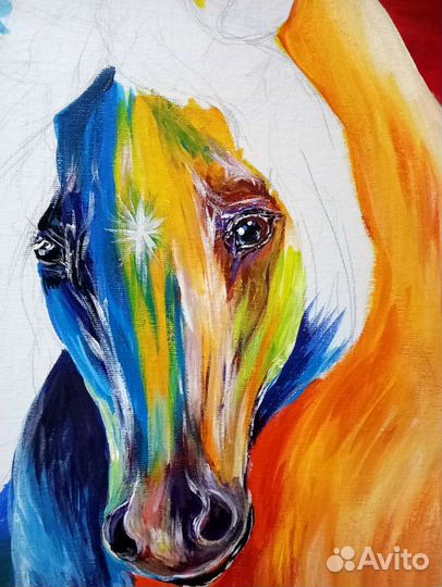 Картина акрилом 