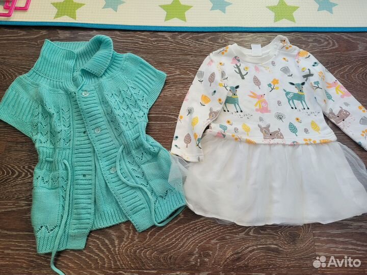 Вещи пакетом на девочку 86 92