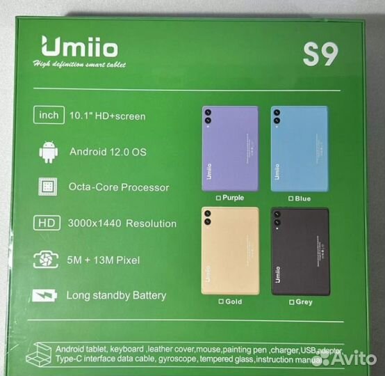 Новый планшет трансформер Umiio S9 6/128гб